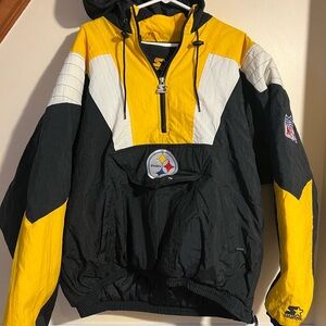 EUC Vintage Pittsburgh Steelers Starter Puffer Jacket Mens’s Size XL